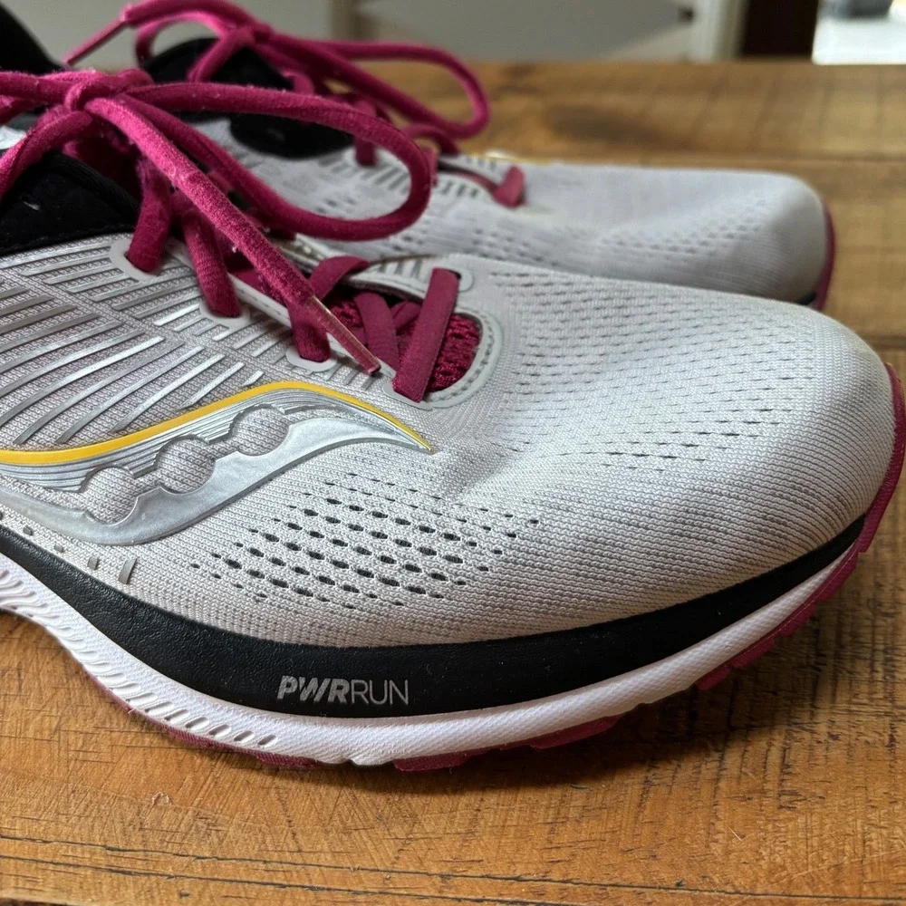 Saucony Guide 14 Womens Alloy Cherry Running Shoes PWRRUN Formfit Sneakers 11